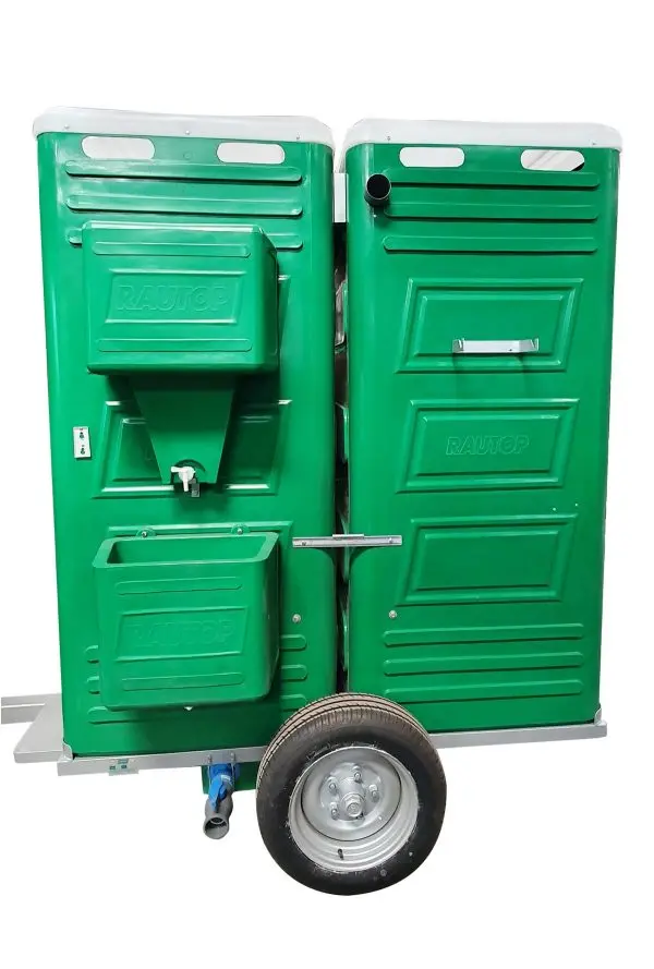 Baño Quimico Doble con Carro de Arrastre