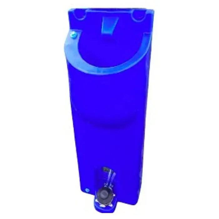 Lavamanos con Bomba de pie Azul