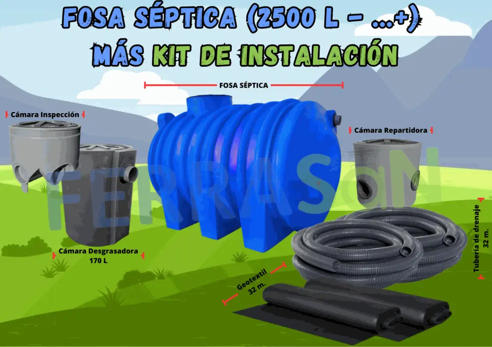 Fosa 2500 más kit Recomendado